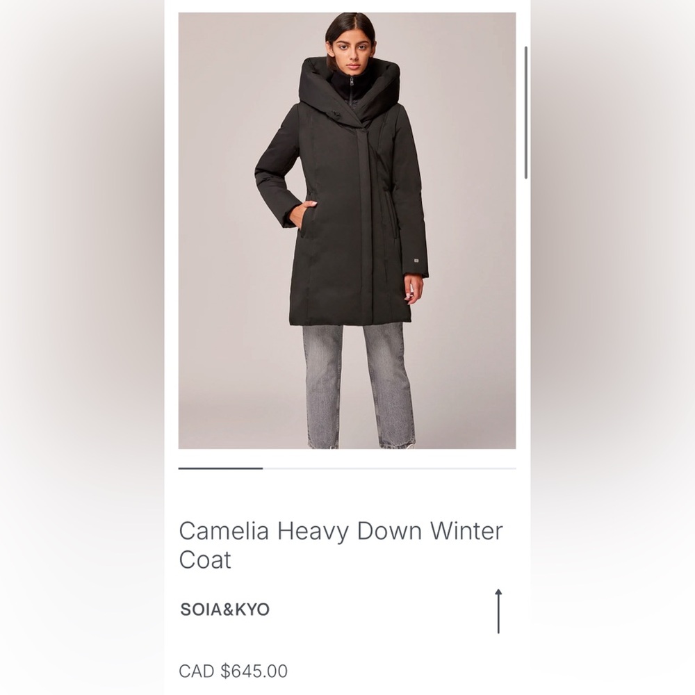 SOIA & KYO DOWN WINTER COAT